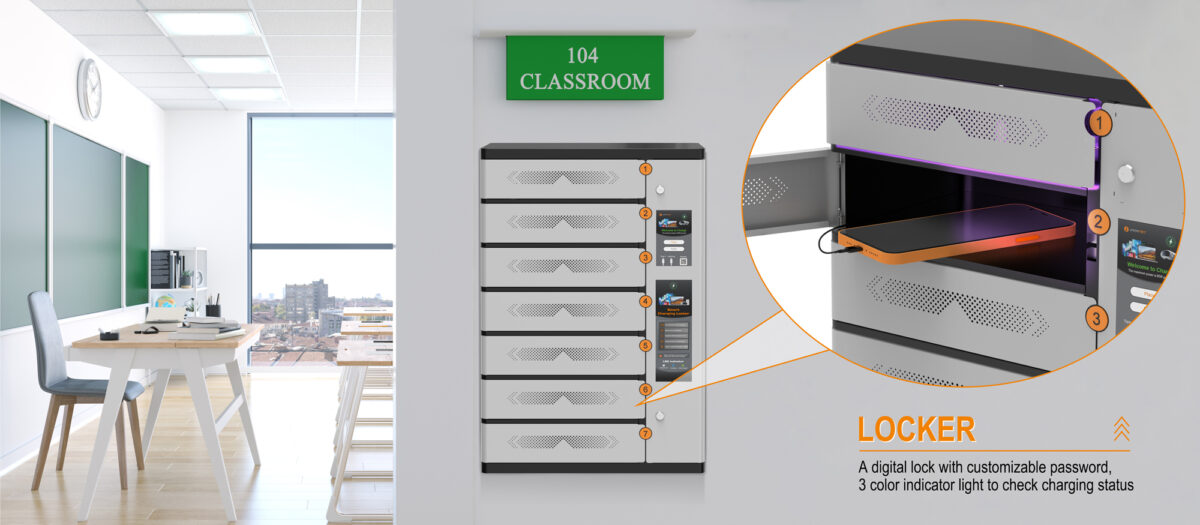 Charging Locker: Secure Storage & Fast Type-C Charging for All Mobile Devices 1