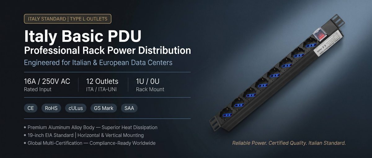 Italy Basic PDU: The Definitive Guide to Italy-Standard Power Distribution for Modern Data Centers and Server Racks 1